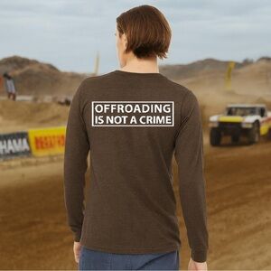 Brown Long Sleeve Offroading Shirt